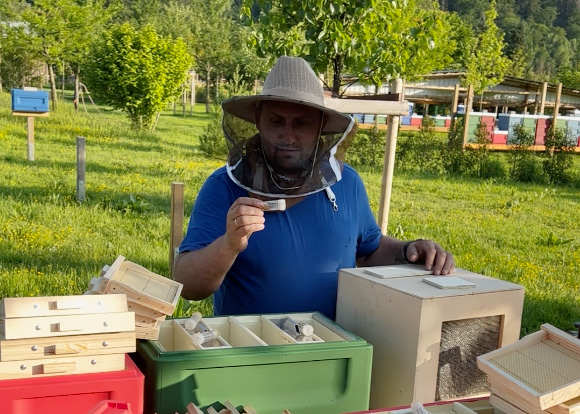 Nikolaj bei der Arbeit 