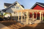 Bau eines Carports