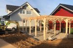 Bau eines Carports